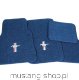 DYWANIKI SAMOCHODOWE  DARK BLUE LOGO 64-73 kabrio